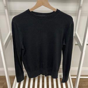 Rag and bone dark grayish blue crewneck sweater with black details size S